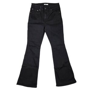 Levi Strauss Co 726 Women's Jeans Flare Black Denim Stretch 31